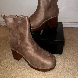 - New York and Company brown ankle boots